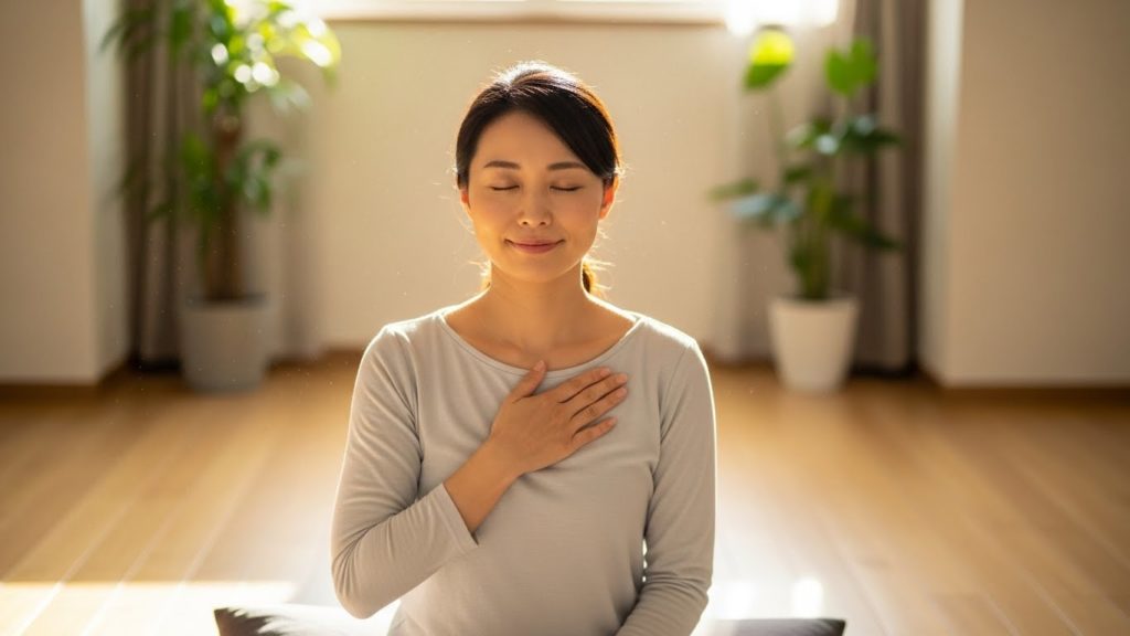 自分を慈しむ時間を過ごす30代日本人女性